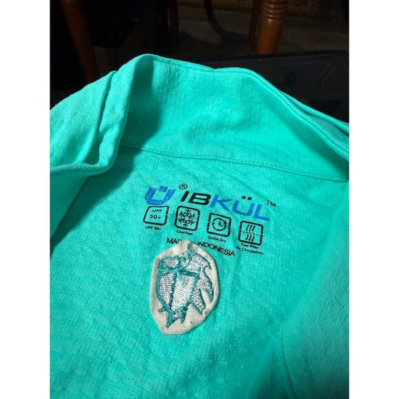 Ibkul Performance Half Zip Pullover Light Blue / Teal Size Large Womens - Picture 3 of 13